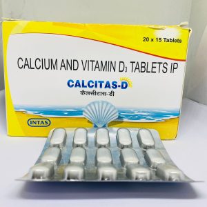 Buy Calcitas-D 500 Vitamin D3 + Calcium Supplement Tablets