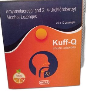 Buy Kuff-Q Cough Lozenges Orange Tablet